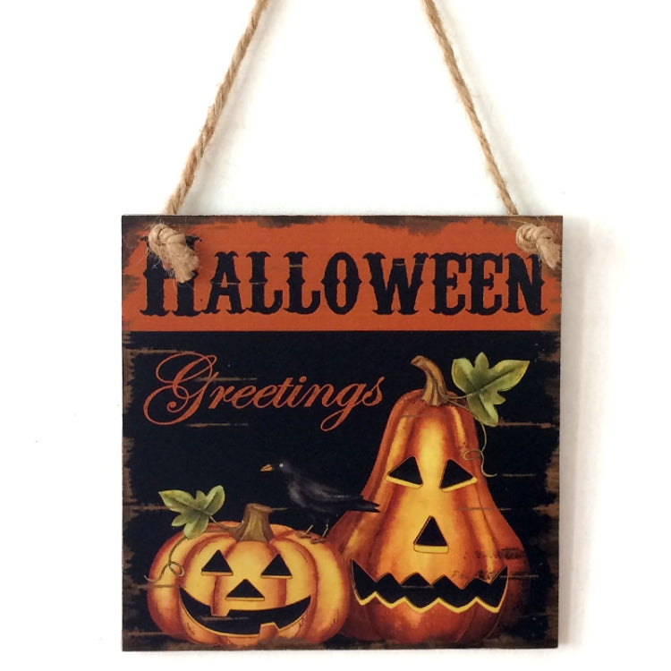Halloween Ghost Festival Wooden Crafts Listing  Decoration Gift Hanging Board