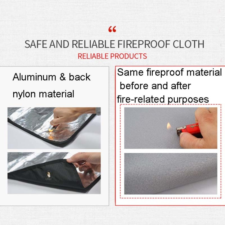 CLS Outdoor Camping Fireproof Cloth Picnic Barbecue Heat Insulation Mat Flame Retardant Fiberglass Fire Blanket