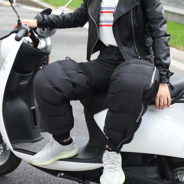 Electric Bicycle Winter Motorcycle Windshield Waterproof Warm Leg Cover Plus Velvet Padded Knee Pads