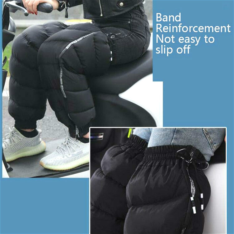 Electric Bicycle Winter Motorcycle Windshield Waterproof Warm Leg Cover Plus Velvet Padded Knee Pads