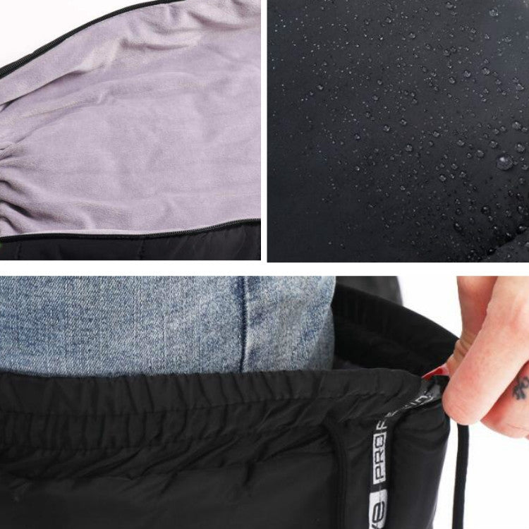 Electric Bicycle Winter Motorcycle Windshield Waterproof Warm Leg Cover Plus Velvet Padded Knee Pads