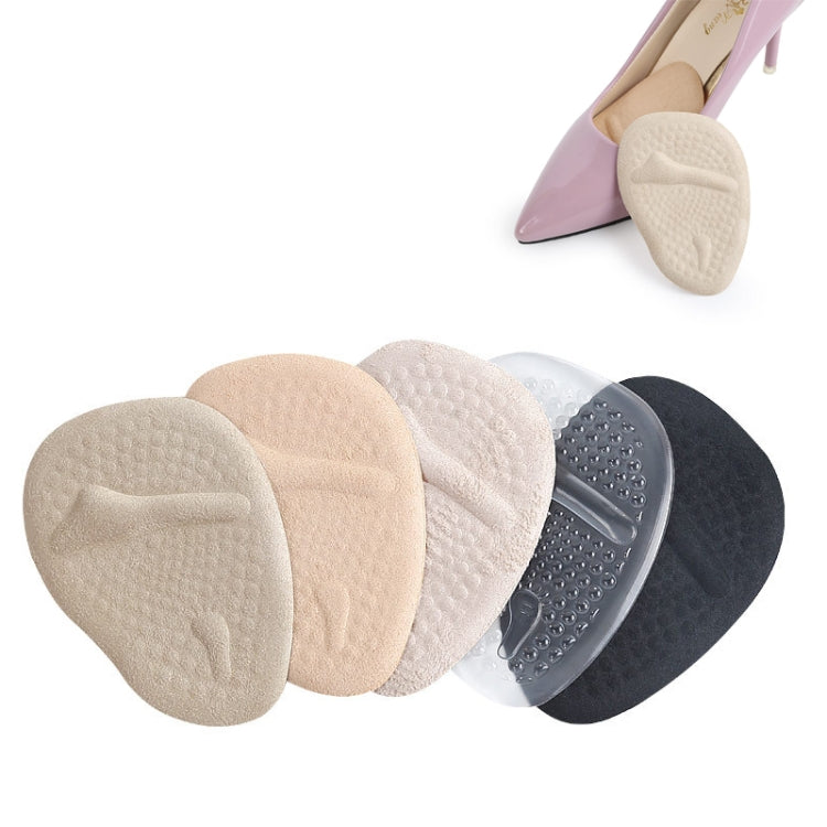 5 Pairs Sweat-Absorbent Breathable Non-Slip Forefoot Pad High Heels Anti-Pain Pad, Random Color Delivery