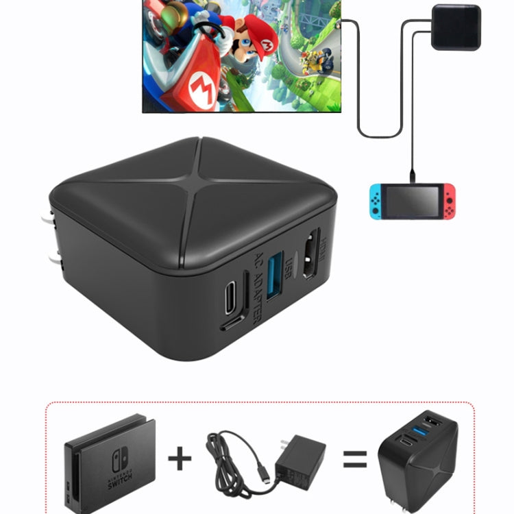 Multi-Function Projection And Charging AC Adapter Base Support Android/PC/Lite For Switch