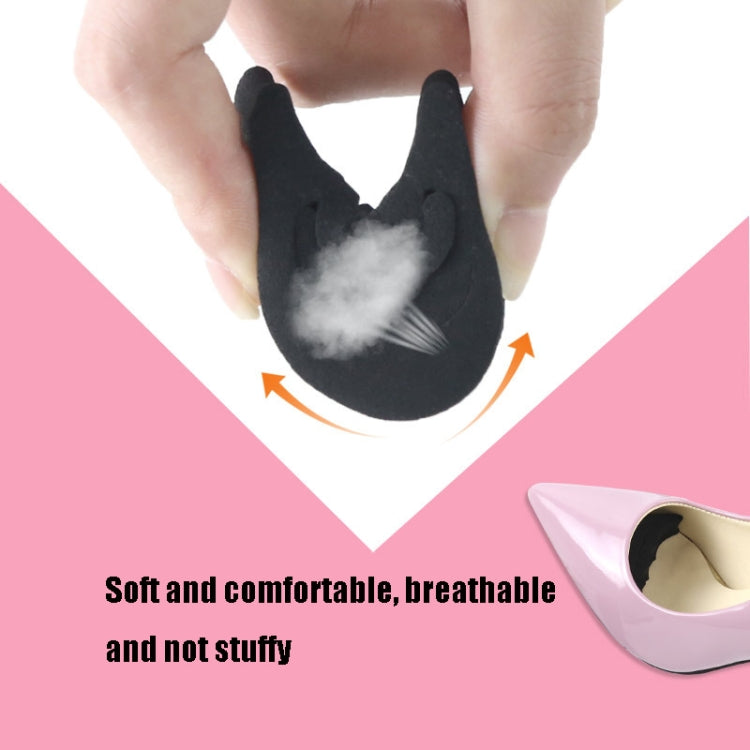 1 Pair Thickened Reduced Size Detachable Corrugated Soft Summer Forefoot Pad Toe Plug, Random Color Delivery