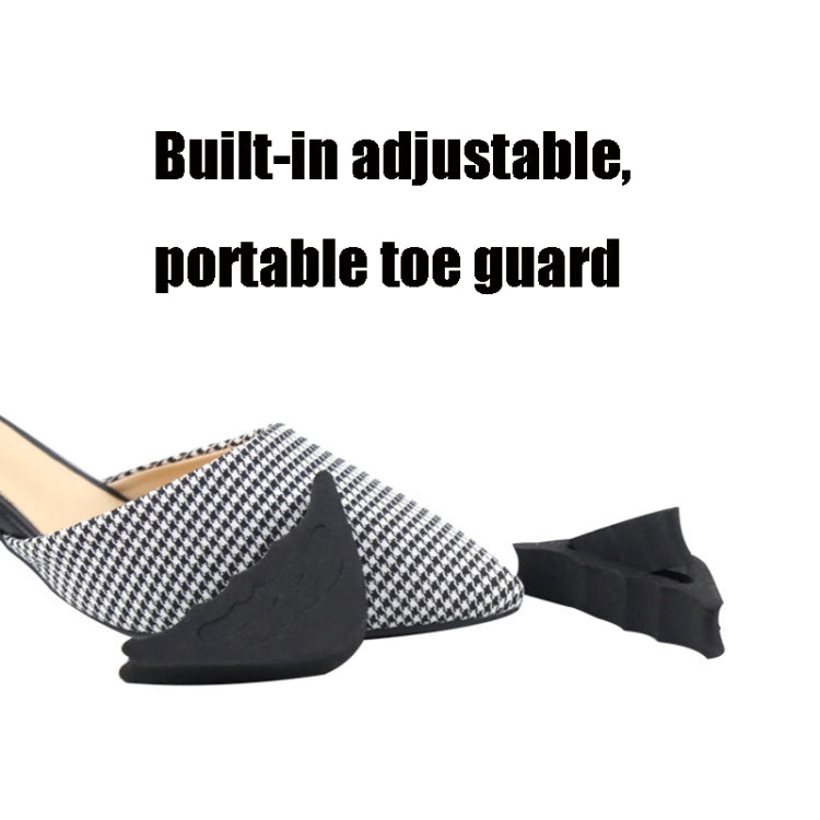 1 Pair Thickened Reduced Size Detachable Corrugated Soft Summer Forefoot Pad Toe Plug, Random Color Delivery