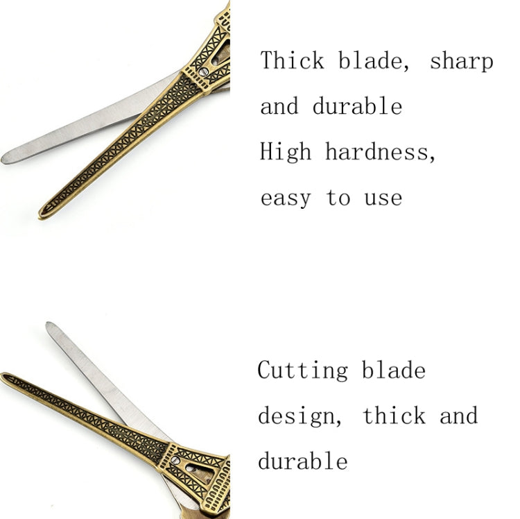 Stainless Steel Eiffel Tower Scissors Handmade Thread Tea Bag Scissors