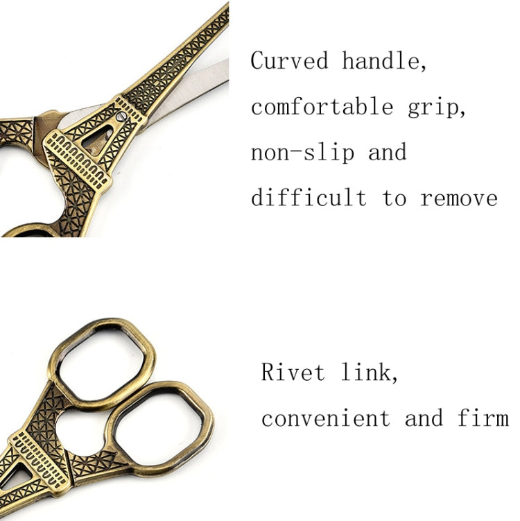 Stainless Steel Eiffel Tower Scissors Handmade Thread Tea Bag Scissors