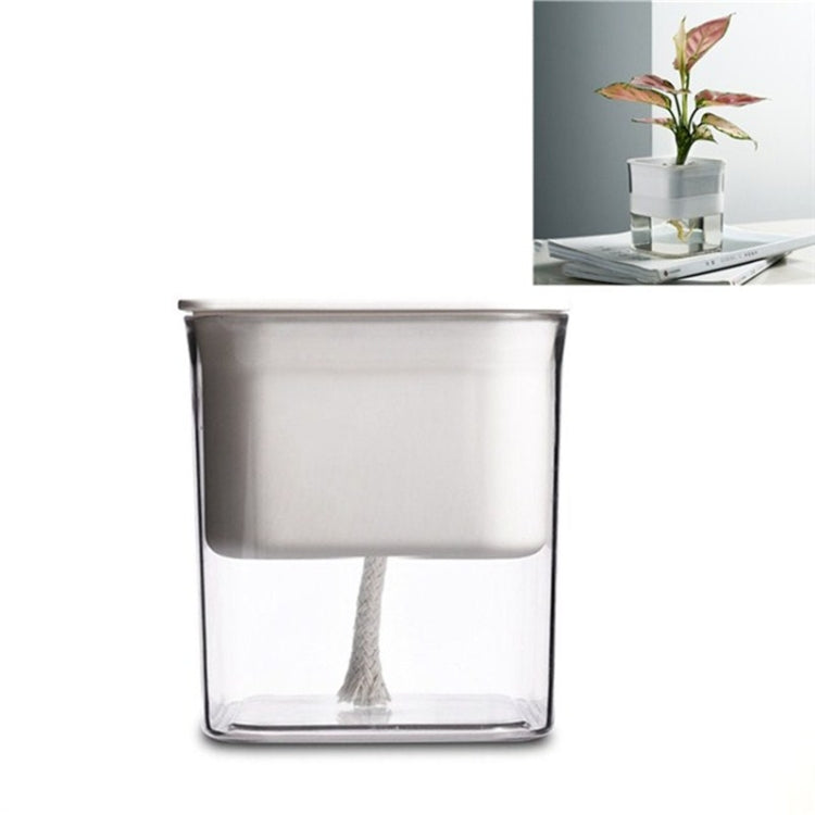 Green Radish Hydroponic Flowerpot Plastic Transparent Non-Porous Plant Automatic Water Absorption  Succulent Flowerpot
