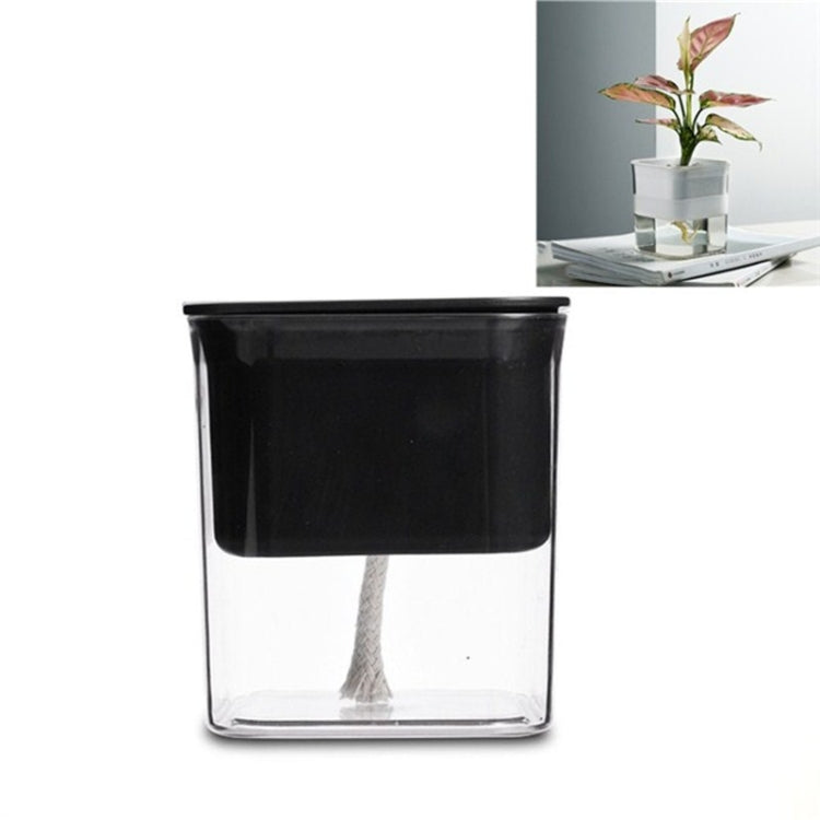 Green Radish Hydroponic Flowerpot Plastic Transparent Non-Porous Plant Automatic Water Absorption  Succulent Flowerpot