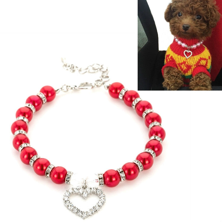 Pet Supplies Pearl Necklace Pet Collars Cat and Dog Accessories