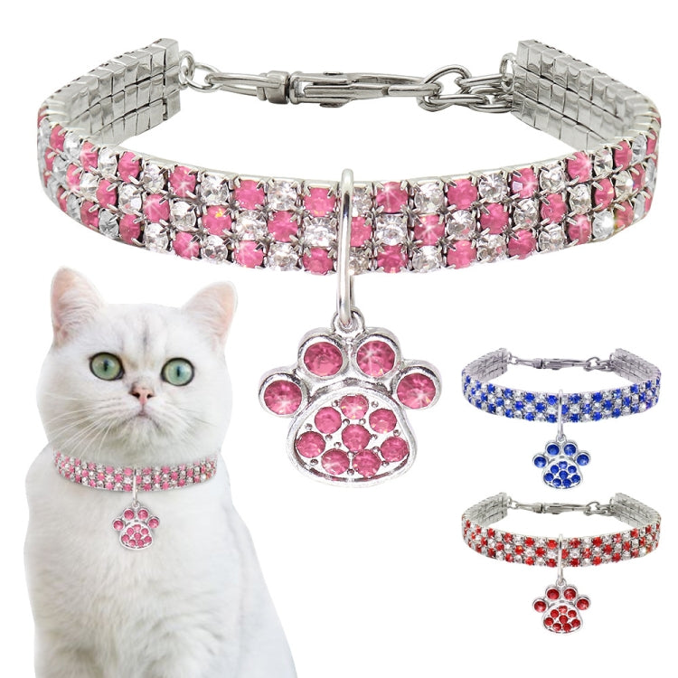 Pet Collar Diamond Elastic Cat And Dog Necklace Jewelry