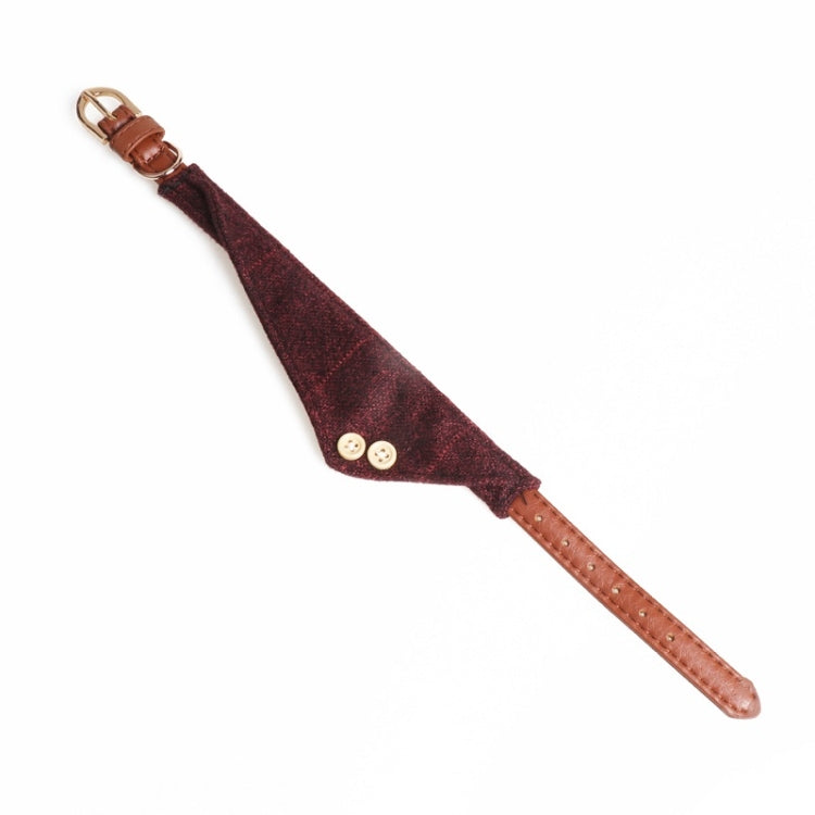 Dog Collars Pet PU Triangle Collars