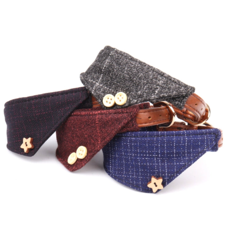 Dog Collars Pet PU Triangle Collars