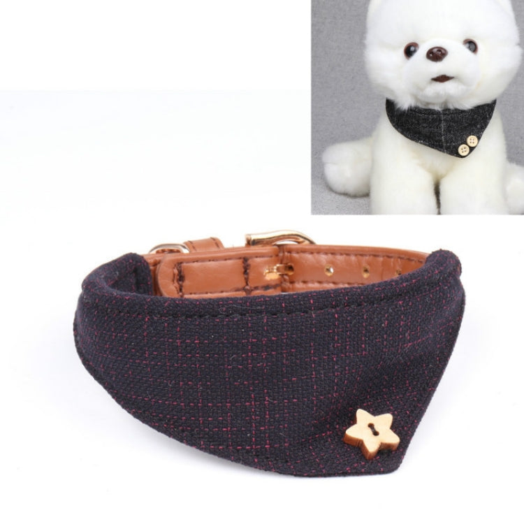 Dog Collars Pet PU Triangle Collars