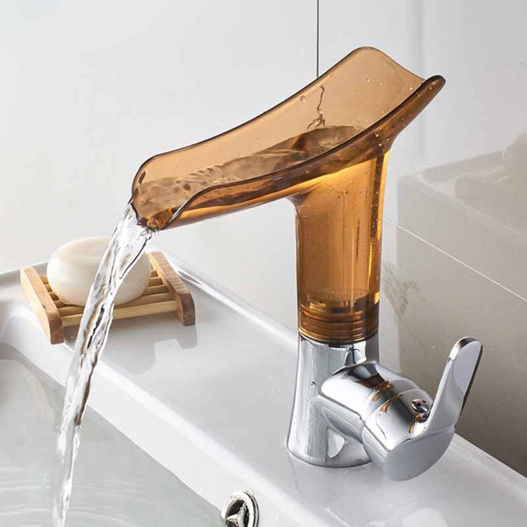 Bathroom Hot Cold Water Faucet Wine Glass Waterfall Faucet