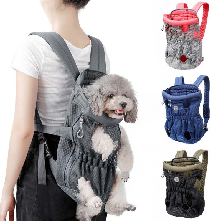Doglemi Pet Outing Backpack Dog Shoulder Chest Bag Breathable Mesh Dog Cat Bag