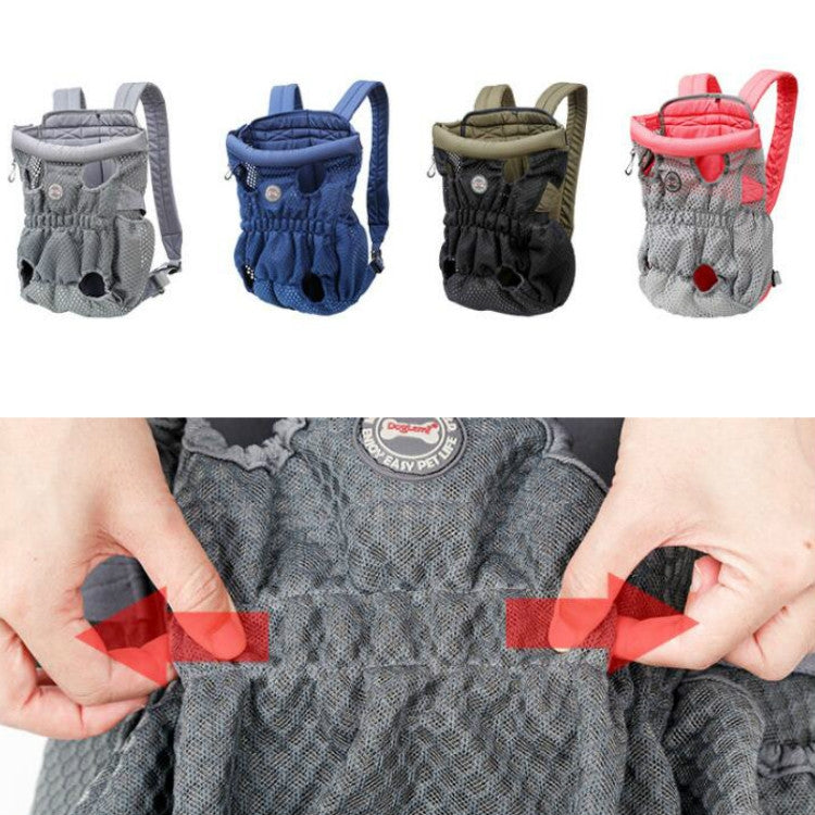 Doglemi Pet Outing Backpack Dog Shoulder Chest Bag Breathable Mesh Dog Cat Bag
