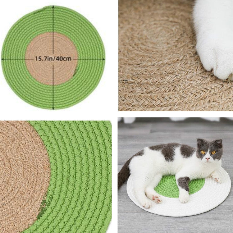 Pet Cat Litter Cotton Thread Woven Cat Grinding Claw Mattress Cool Cat Scratching Blanket