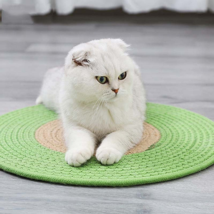 Pet Cat Litter Cotton Thread Woven Cat Grinding Claw Mattress Cool Cat Scratching Blanket