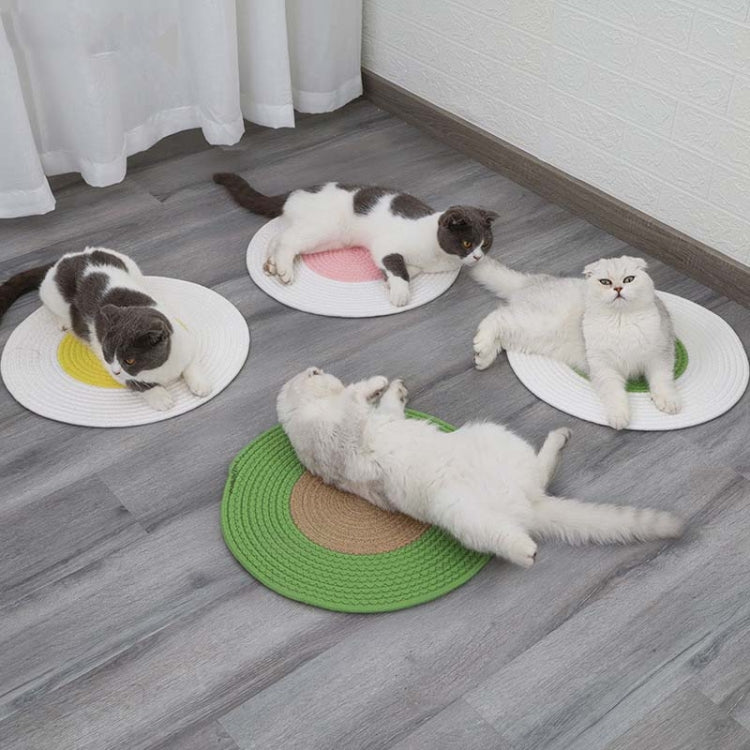 Pet Cat Litter Cotton Thread Woven Cat Grinding Claw Mattress Cool Cat Scratching Blanket