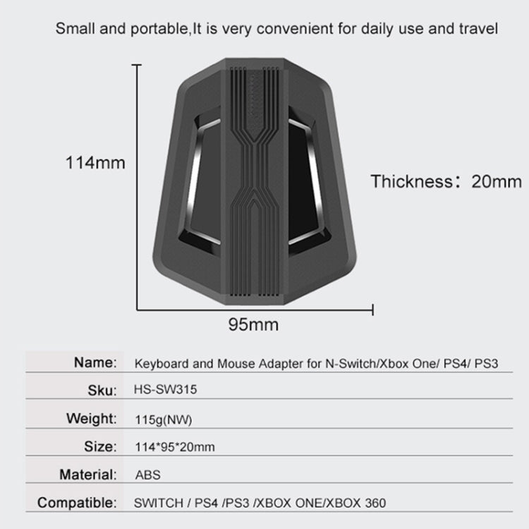 Keyboard And Mouse Converter For PS4/Switch/PS4 Pro/XBOX ONE