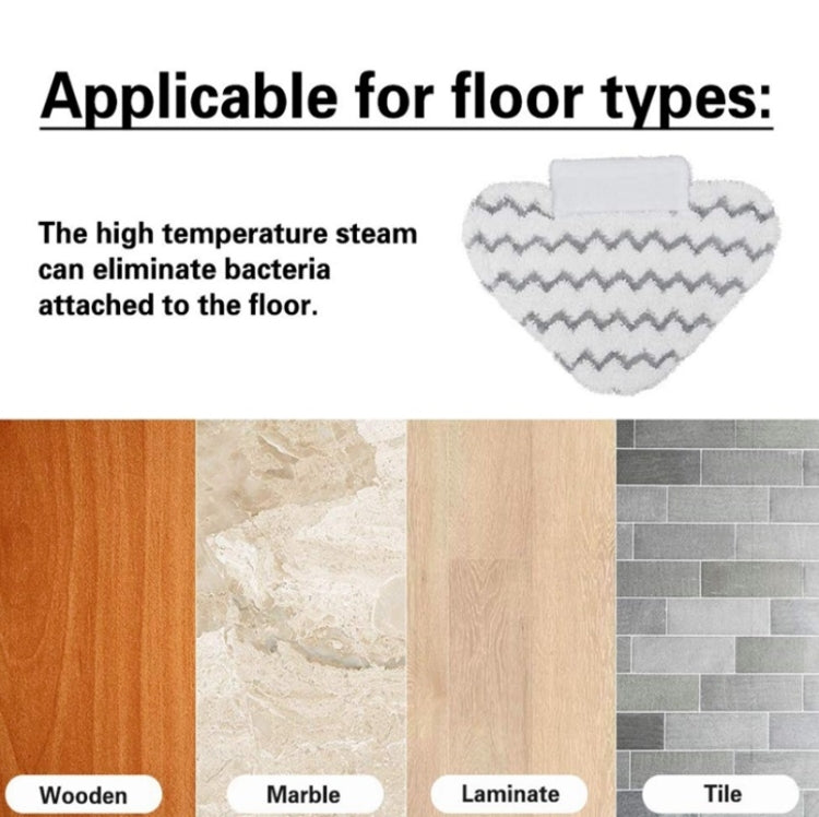 2 PCS Microfiber Triangle Mop Cloth Cover for Shark Steam Mop