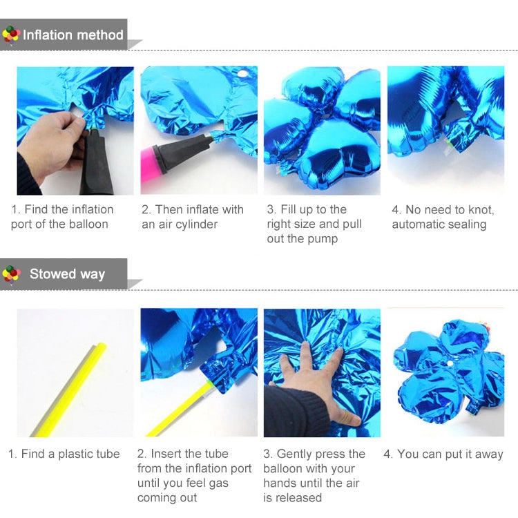 26 PCS 18 Inch Star-Shaped Aluminum Foil Balloon Holiday Domestic Aluminum Foil Balloon Decoration, Random Color Delivery