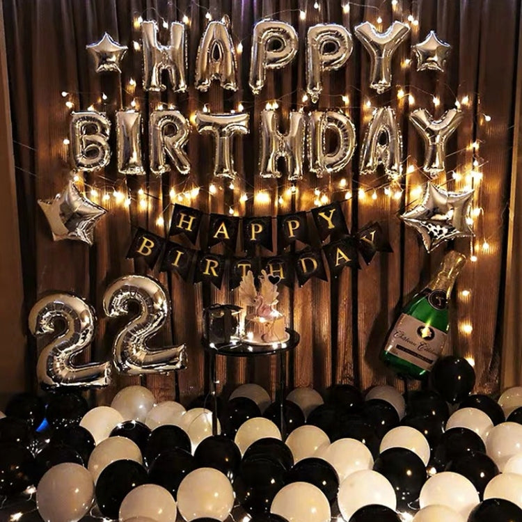 Birthday Party Layout Letter Aluminum Film Balloon Decoration Set