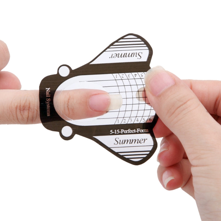 500PCS/Set Nail Art Acrylic UV Gel Tips Extension Builder Form Guide Stencil Manicure Tools