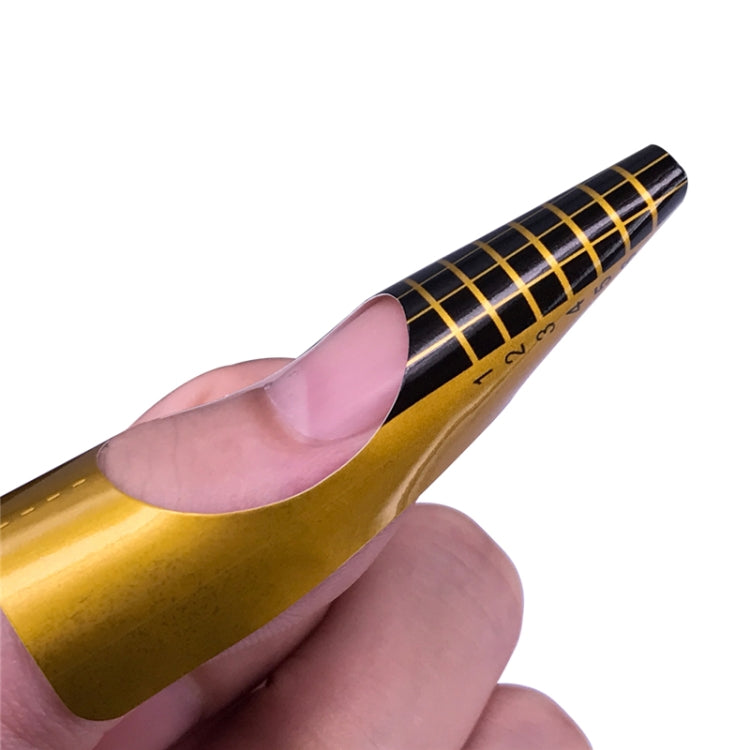 100pcs/pack Professional French Nail Form Tips Nail Art Form Acrylic Tip Gel Nails Sticker Extension Curl Form For Nail Polish Guide