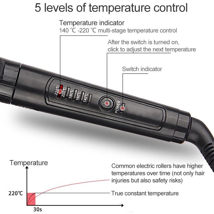 Nano Titanium Hair Curler with LED Digital Temperature Display