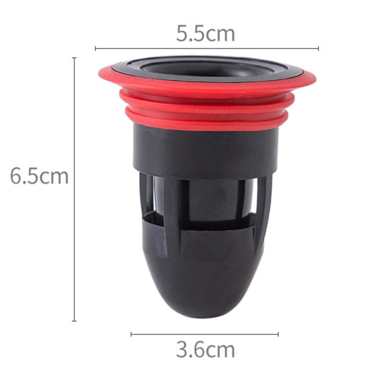 5 PCS Creative Kitchen Bathroom Sewer Deodorant Floor Drain Core,Random Color Delivery