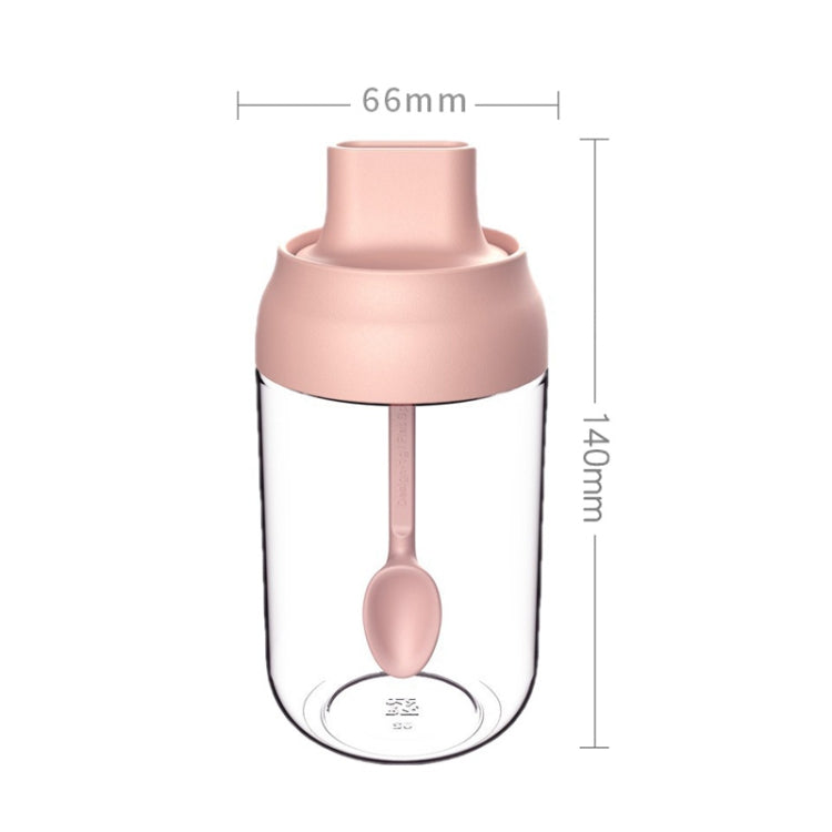 3 PCS Macaron Ribbon Moisture-Proof Lid Spoon One Seasoning Jar Glass Seasoning Bottle with Label