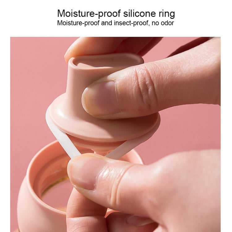 3 PCS Macaron Ribbon Moisture-Proof Lid Spoon One Seasoning Jar Glass Seasoning Bottle with Label