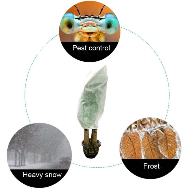 2 PCS Plant Freeze-Proof Cover  Autumn And Winter Cold-Proof Tree Cover Non-Woven Plant Antifreeze Bag