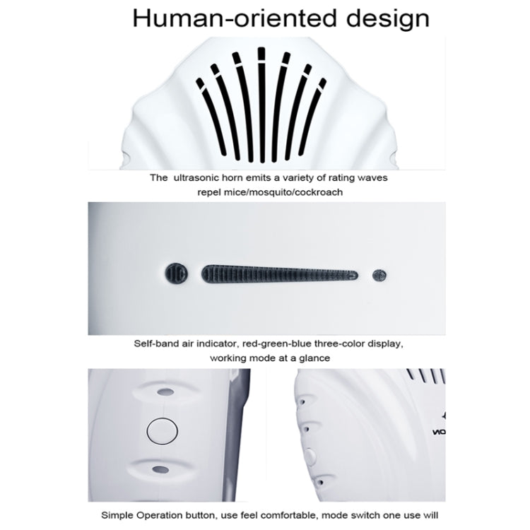 DC-9014 Household Multifunctional Ultrasonic Electronic Mosquito Repellent