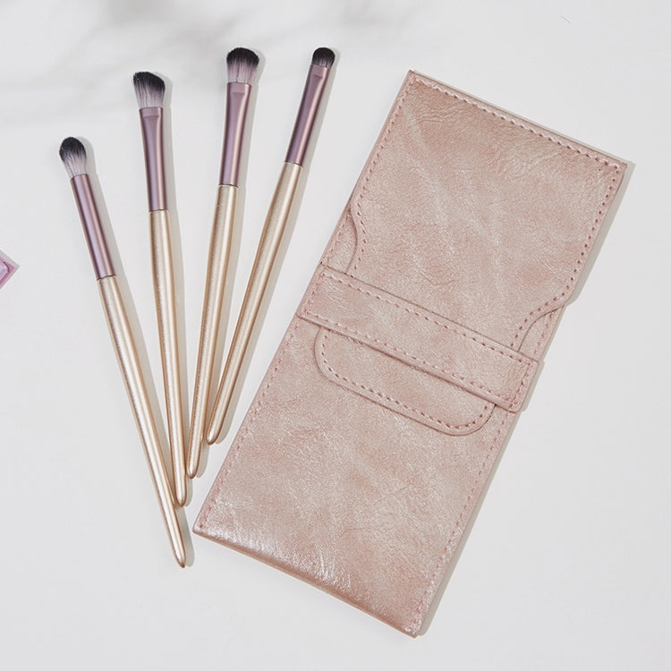 4 PCS / Set Makeup Brush Eye Shadow Brush Eye Makeup Set Soft Hair Detail Brush Smudge Brush With Brush Bag