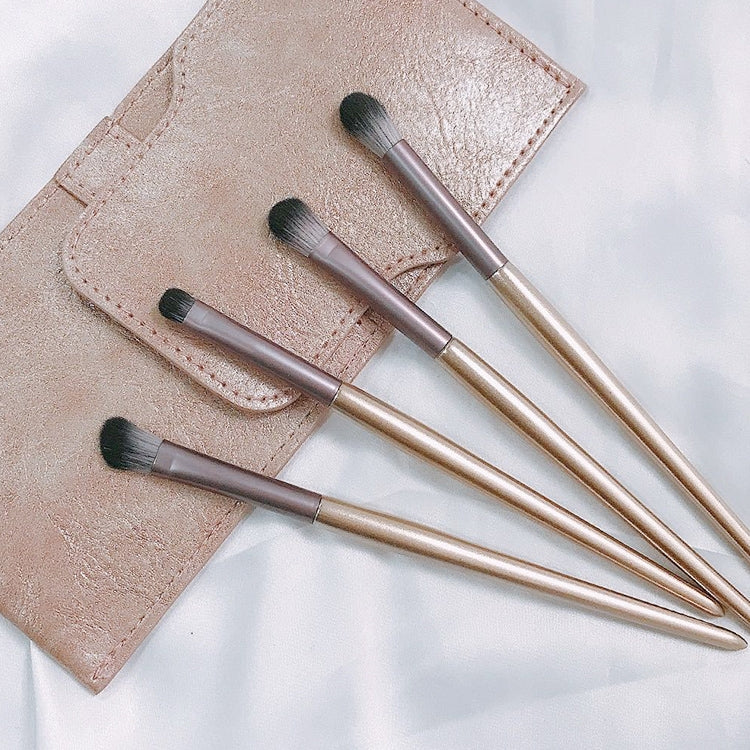 4 PCS / Set Makeup Brush Eye Shadow Brush Eye Makeup Set Soft Hair Detail Brush Smudge Brush With Brush Bag