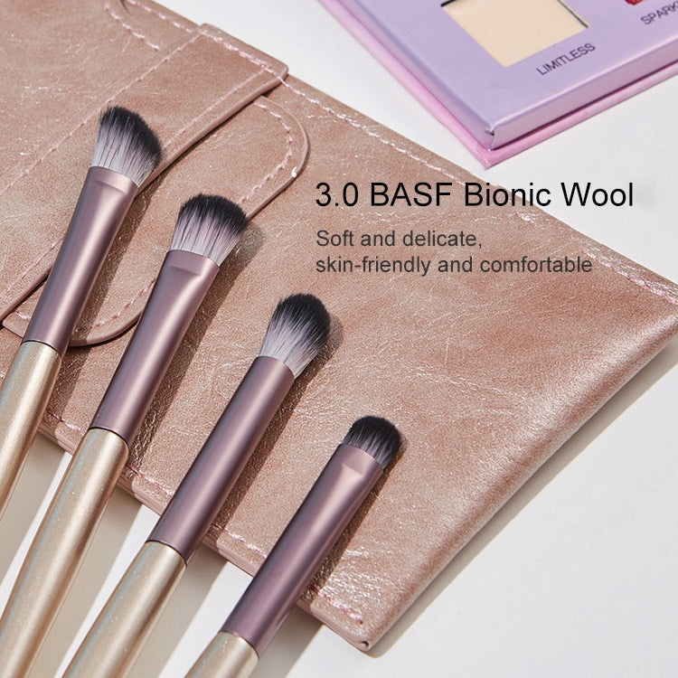 4 PCS / Set Makeup Brush Eye Shadow Brush Eye Makeup Set Soft Hair Detail Brush Smudge Brush With Brush Bag