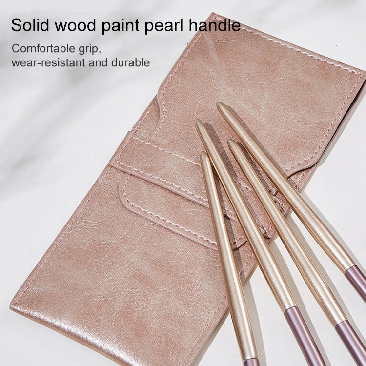 4 PCS / Set Makeup Brush Eye Shadow Brush Eye Makeup Set Soft Hair Detail Brush Smudge Brush With Brush Bag