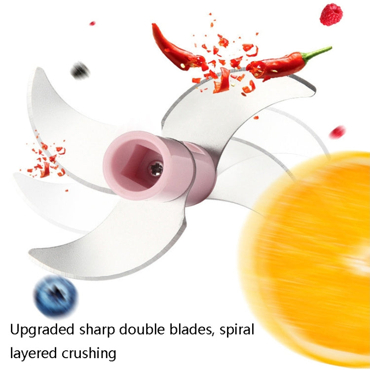 Electrical USB Rechargeable Garlic Mixing Masher Complementary Food Masher Stainless Steel Crushing Garlic Peeling Device Wireless Mini Garlic Cutter