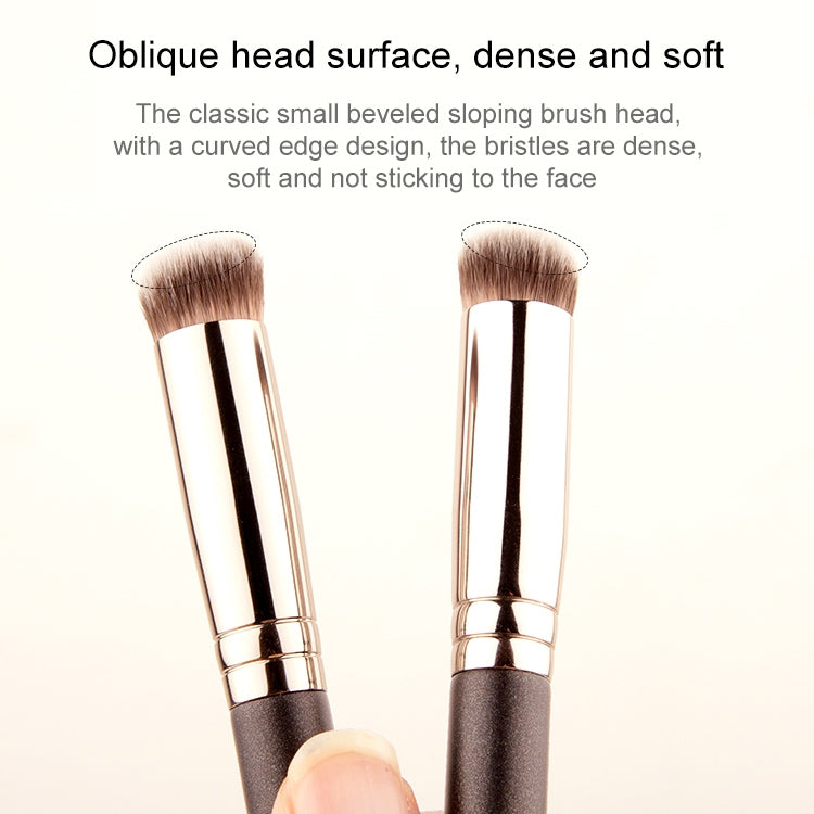 4 PCS Fiber Hair Makeup Brush Wooden Handle Foundation Brush