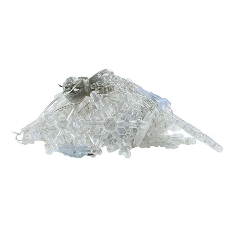 LED Inverted V Snowflake Five-Star Decorative Lights Christmas Waterproof String Lights, EU Plug