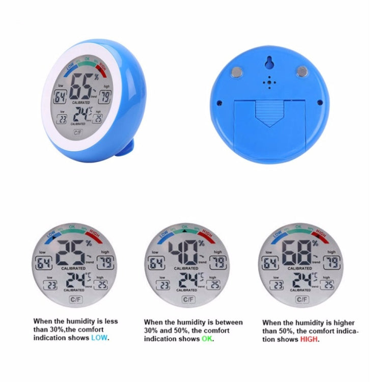 TS-S93 Multifunctional Digital Thermometer Hygrometer Temperature Humidity Meter, Max Min Value Trend Display C/Funit