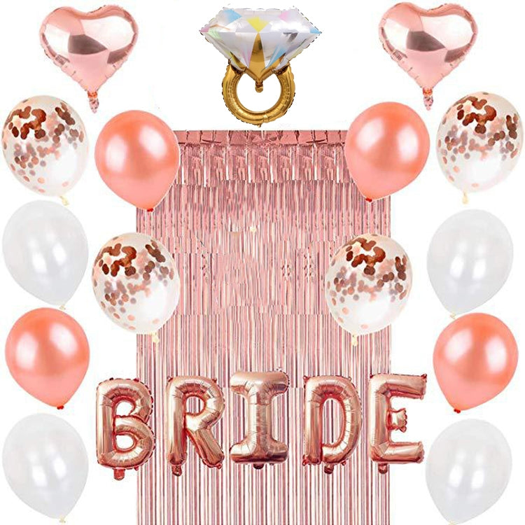 Bachelor Girl Party Decoration Set Rose Gold Bridal Party Decoration
