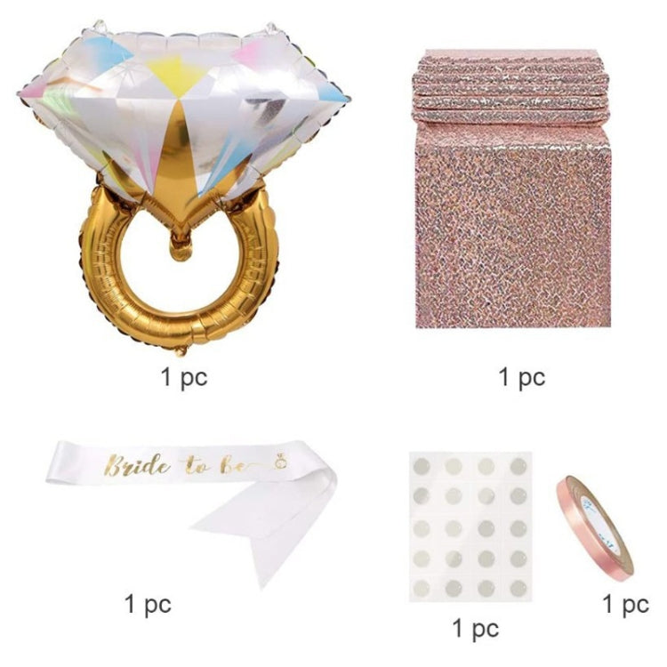 Bachelor Girl Party Decoration Set Rose Gold Bridal Party Decoration