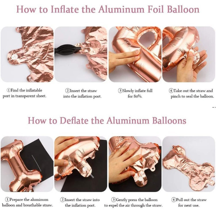 Bachelor Girl Party Decoration Set Rose Gold Bridal Party Decoration