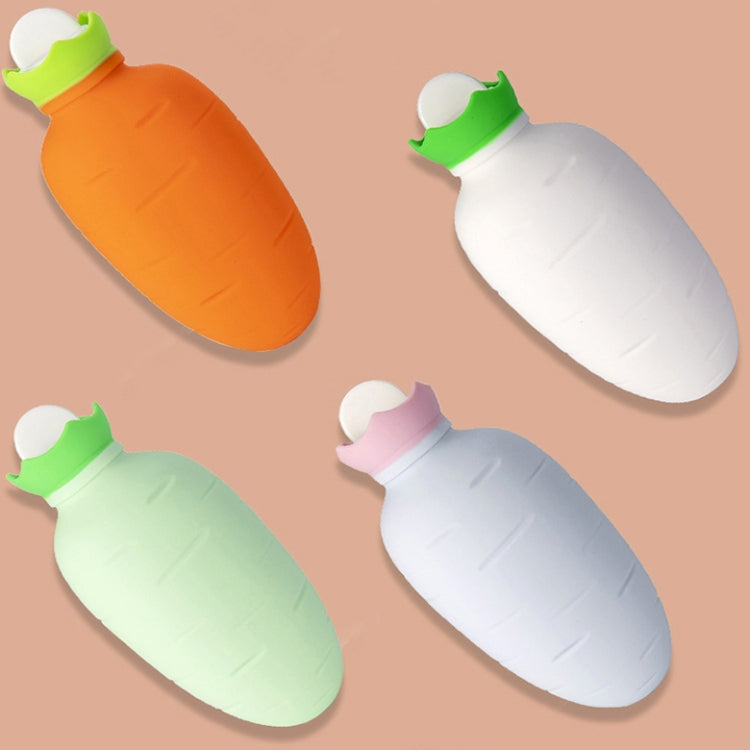 Carrot-Shaped Silicone Water Injection Warm Water Bag Winter Leak-Proof And Explosion-Proof Hand Warmer