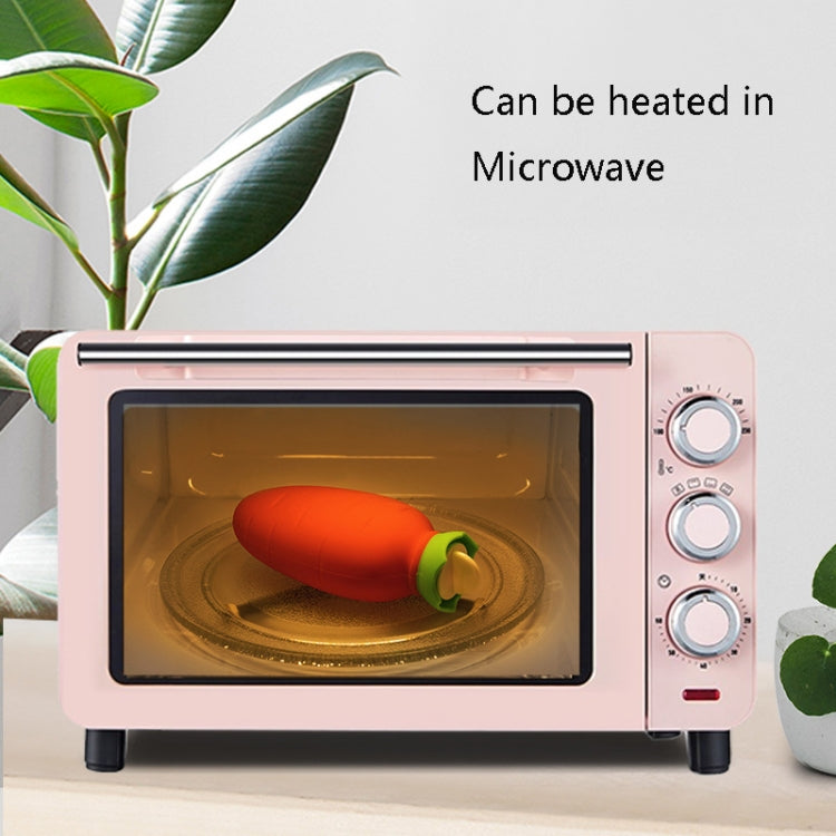 Carrot-Shaped Silicone Water Injection Warm Water Bag Winter Leak-Proof And Explosion-Proof Hand Warmer
