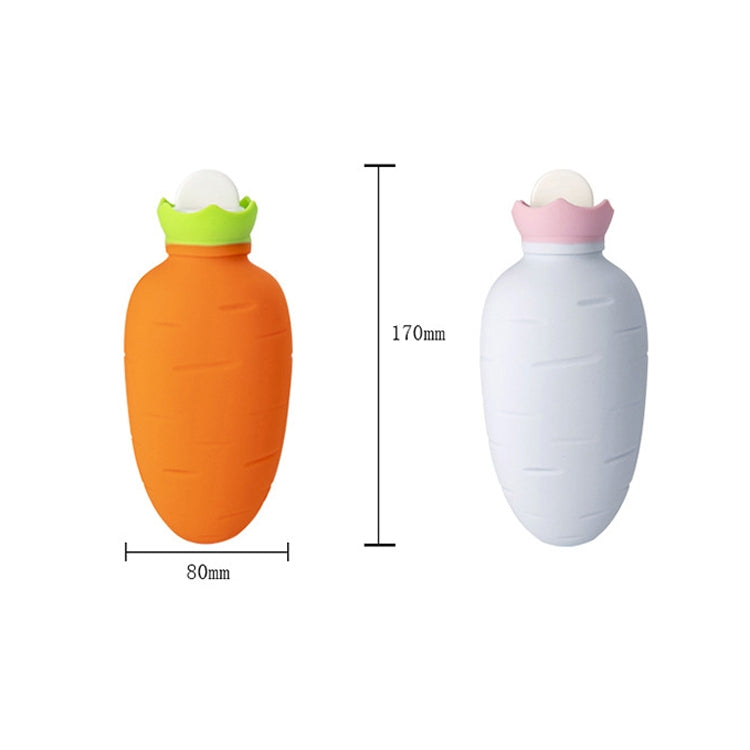 Carrot-Shaped Silicone Water Injection Warm Water Bag Winter Leak-Proof And Explosion-Proof Hand Warmer